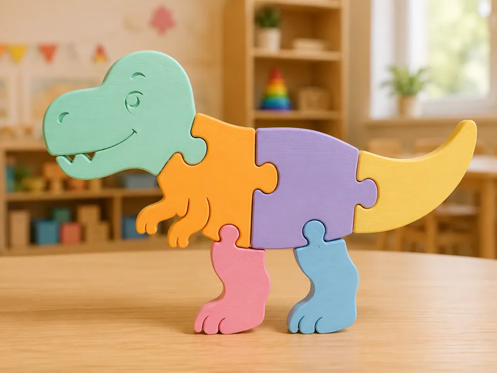 Rompecabezas Montessori t rex